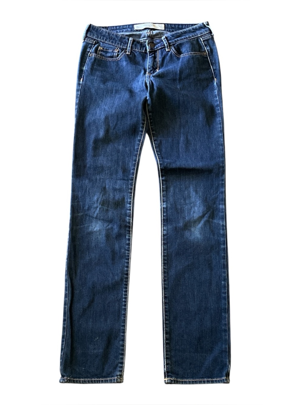 Abercrombie & Fitch the A & F dark rinse skinny jeans